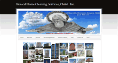 Desktop Screenshot of blessedhomecleaning.com