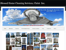 Tablet Screenshot of blessedhomecleaning.com